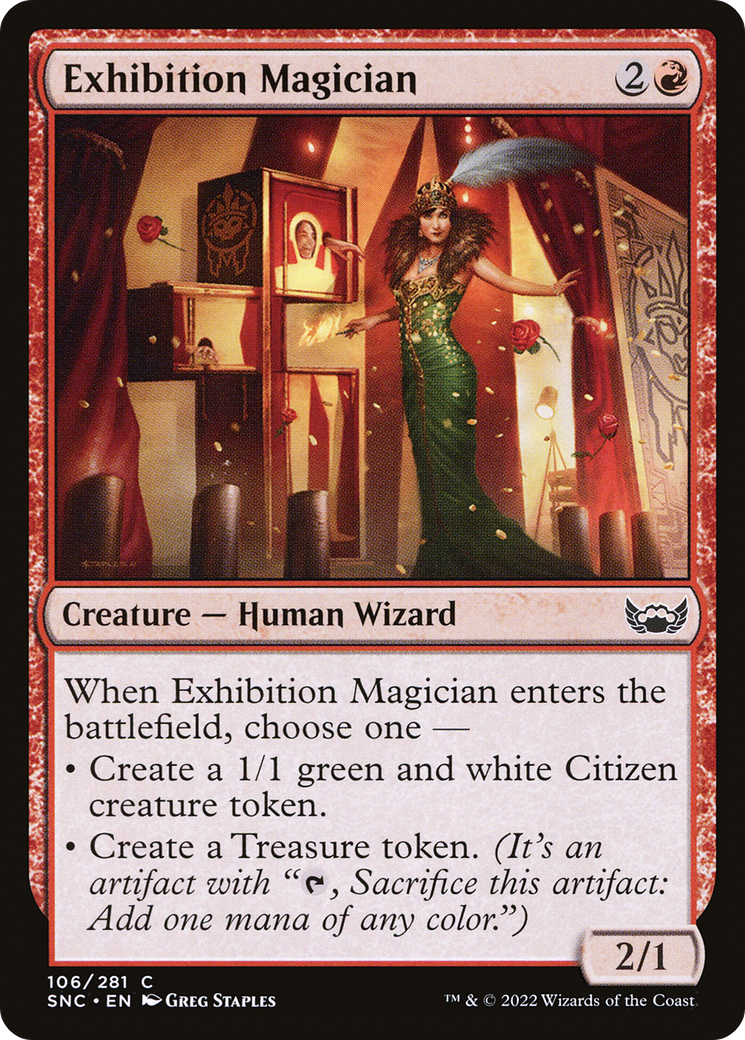 Exhibition Magician (SNC-106) - Streets of New Capenna Foil
