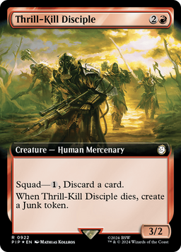 Thrill-Kill Disciple (Extended Art) (Surge Foil) (PIP-922) - Fallout: (Extended Art) Foil