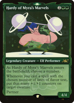 Hardy of Myra's Marvels (Showcase) (Galaxy Foil) (UNF-503) - Unfinity: (Showcase) Foil