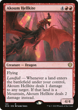 Akoum Hellkite (SCD-123) - Starter Commander Decks