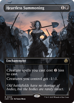 Heartless Summoning (Borderless) (INR-309) - Innistrad Remastered: (enchantment) Foil