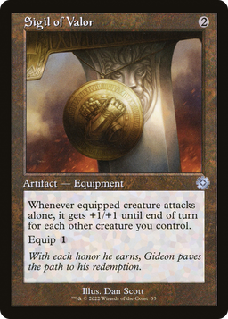 Sigil of Valor (BRR-053) - The Brothers' War Retro Artifacts