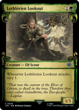 Lothlorien Lookout (Showcase Scrolls) (LTR-626) - The Lord of the Rings: Tales of Middle-earth: (Showcase)