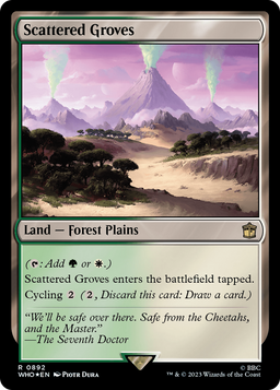 Scattered Groves (Surge Foil) (WHO-892) - Doctor Who Foil