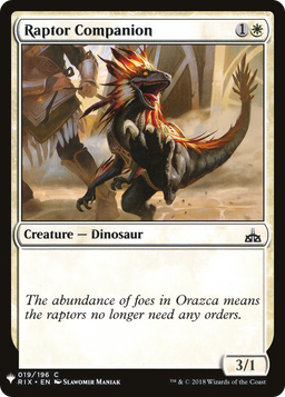 Raptor Companion (LIST-RIX-19) - The List