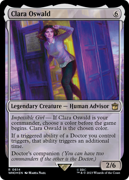Clara Oswald (Surge Foil) (WHO-614) - Doctor Who Foil