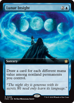Lunar Insight (Extended Art) (FDN-456) - Foundations: (Extended Art) Foil