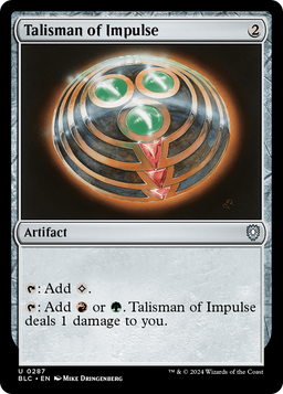 Talisman of Impulse (BLC-287) - Bloomburrow Commander