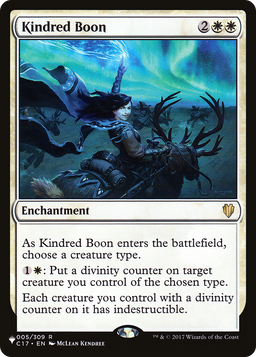 Kindred Boon (LIST-005) - The List