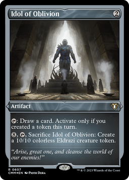 Idol of Oblivion (CMM-607) - Commander Masters Etched Foil