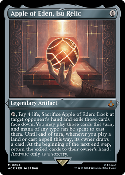 Apple of Eden, Isu Relic (ACR-254) - Assassin's Creed Etched Foil