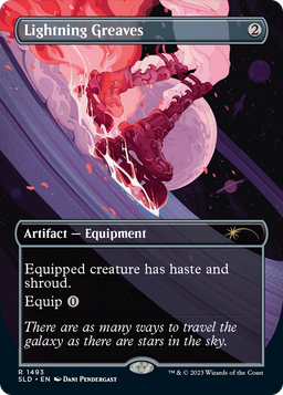 Lightning Greaves (1493) (SLD-1493) - Secret Lair Drop (Borderless)