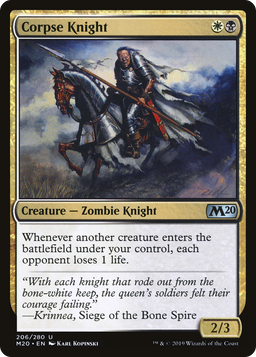 Corpse Knight (2/3 Misprint) (M20-206) - Core Set 2020