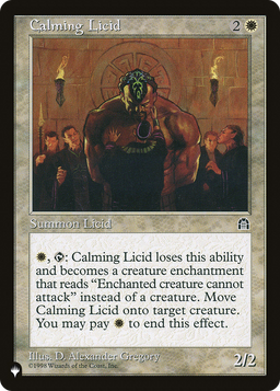 Calming Licid (LIST-) - The List