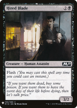Hired Blade (LIST-M19-100) - The List