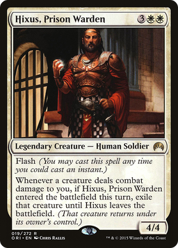 Hixus, Prison Warden (ORI-019) - Magic Origins Foil