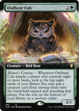 Owlbear Cub (Extended Art) (CLB-592) - Commander Legends: Battle for Baldur's Gate: (Extended Art)