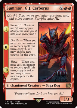 Summon: G.F. Cerberus (FIN-162) - FINAL FANTASY: (enchantment) Foil