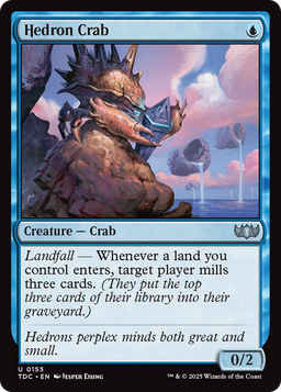 Hedron Crab (TDC-155) - Commander: Tarkir: Dragonstorm