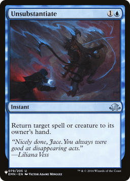 Unsubstantiate (LIST-EMN-79) - The List