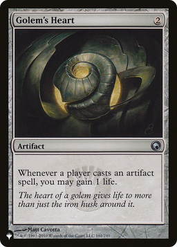 Golem's Heart (LIST-SOM-161) - The List
