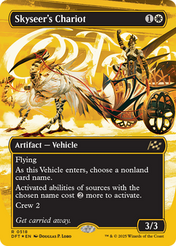 Skyseer's Chariot (Borderless) (First-Place Foil) (DFT-518) - Aetherdrift Foil