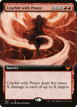 Crackle with Power (Extended Art) (STX-308) - Strixhaven: School of Mages: (Extended Art) Foil