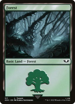 Forest (317) (40K-317) - Warhammer 40,000 Commander Foil