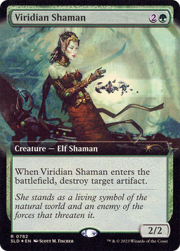 Viridian Shaman (Extended Art) (SLD-782) - Secret Lair Drop: (Extended Art) Foil