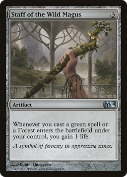 Staff of the Wild Magus (M14-223) - Magic 2014