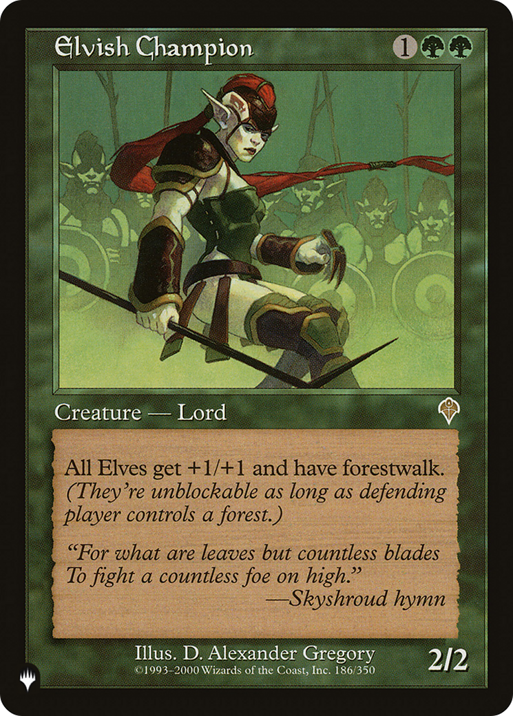 Elvish Champion (LIST-186/350) - The List