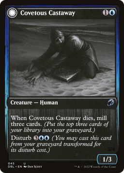 Covetous Castaway (DBL-045) - Innistrad: Double Feature: (Double Faced Transform)