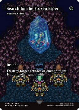 Search for the Frozen Esper - Nature's Claim (Showcase) (FCA-047) - FINAL FANTASY: Through the Ages / Search for the Frozen Esper (Borderless) Foil