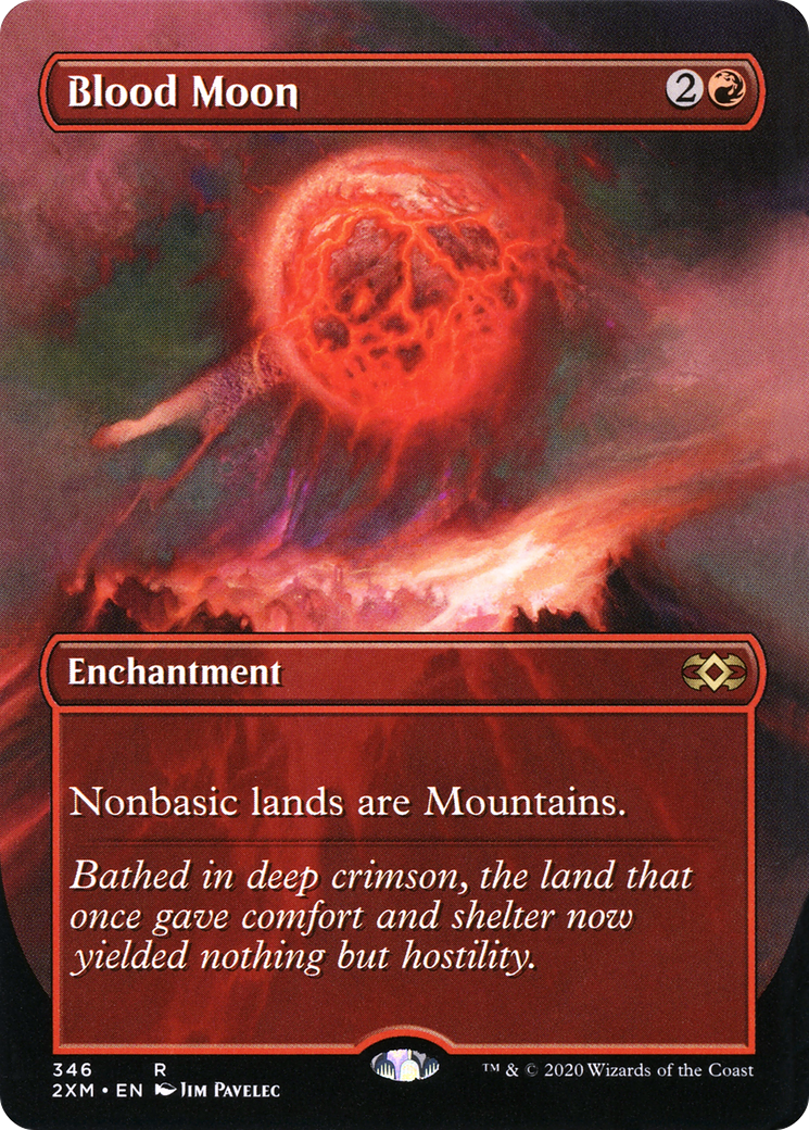 Blood Moon (Borderless) (2XM-346) - Double Masters Foil