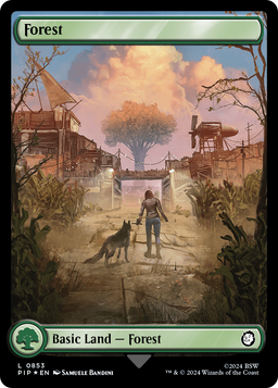 Forest (0853) (Surge Foil) (PIP-853) - Fallout Foil