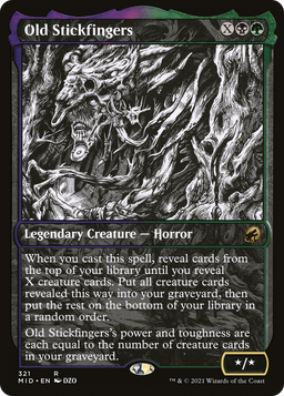 Old Stickfingers (Showcase) (MID-321) - Innistrad: Midnight Hunt: (Showcase)