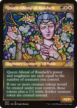 Queen Allenal of Ruadach (Showcase) (DMU-309) - Dominaria United: (Showcase) Foil
