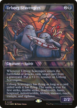 Urborg Scavengers (Halo Foil) (MAT-199) - March of the Machine: The Aftermath: (Showcase) Foil