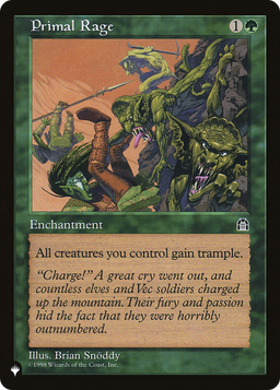 Primal Rage (LIST-) - The List