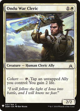 Ondu War Cleric (LIST-031) - The List