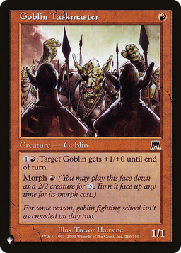 Goblin Taskmaster (LIST-210/350) - The List
