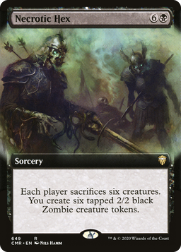 Necrotic Hex (Extended Art) (CMR-649) - Commander Legends: (Extended Art) Foil