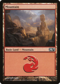 Mountain (242) (M13-242) - Magic 2013 Foil