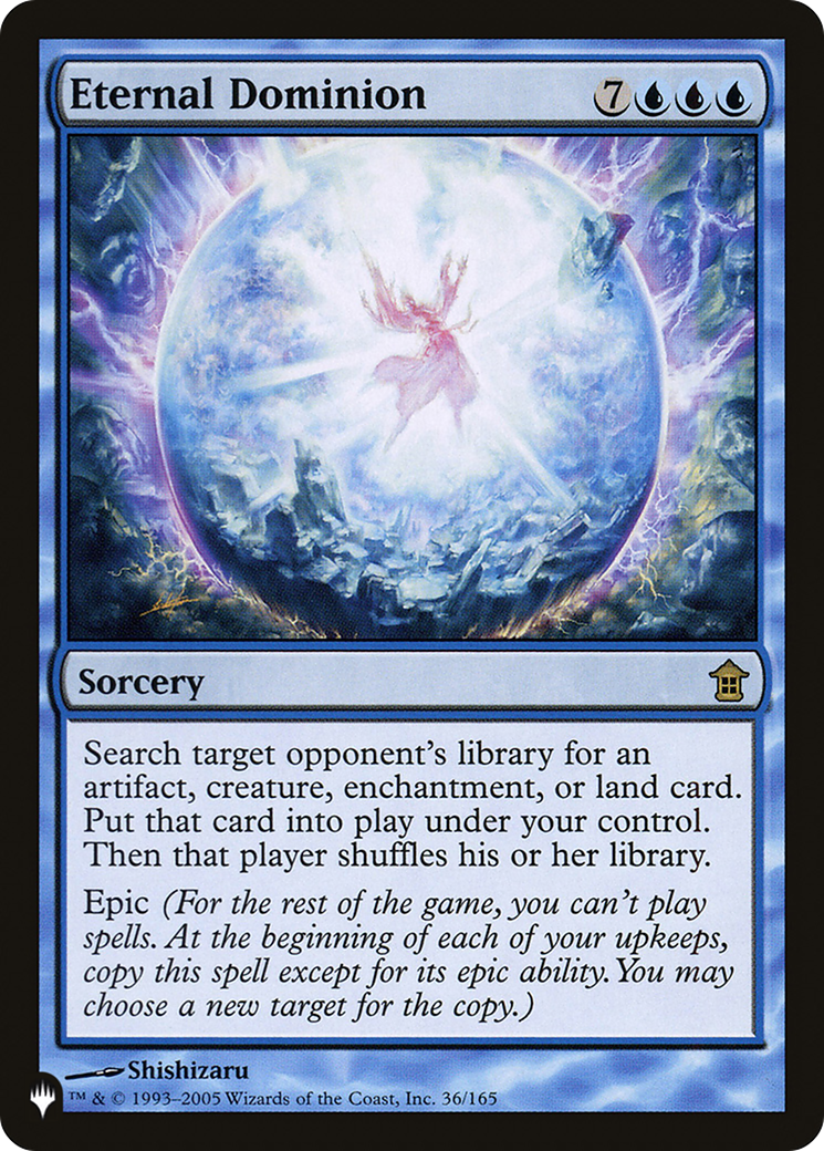 Eternal Dominion (LIST-36/165) - The List