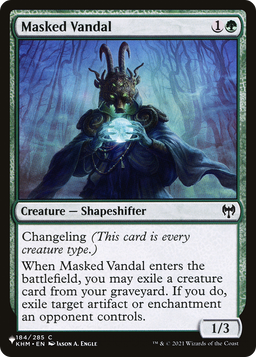 Masked Vandal (LIST-184) - The List