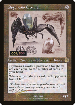 Psychosis Crawler (Schematic) (Serial Numbered) (BRR-107) - The Brothers' War Retro Artifacts Foil