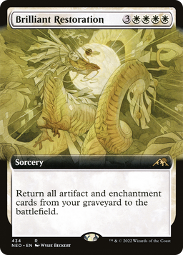 Brilliant Restoration (Extended Art) (NEO-434) - Kamigawa: Neon Dynasty: (Extended Art)