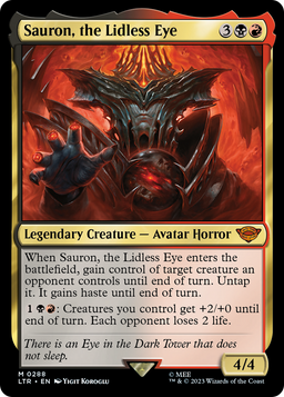 Sauron, the Lidless Eye (LTR-288) - The Lord of the Rings: Tales of Middle-earth Foil