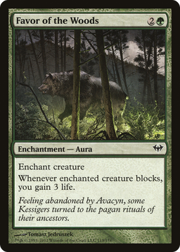 Favor of the Woods (DKA-113) - Dark Ascension Foil