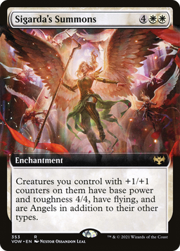 Sigarda's Summons (Extended Art) (VOW-353) - Innistrad: Crimson Vow: (Extended Art) Foil